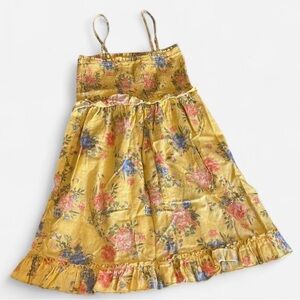 Yellow Floral Summer Dress